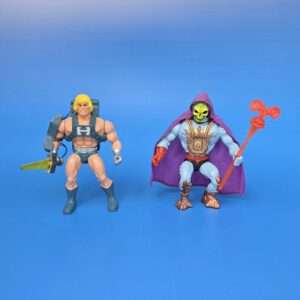Lose Figuren in einem Case "Laser Light Skeletor & Laser Power He-Man + Funktionsprüfung" / Masters of the Universe